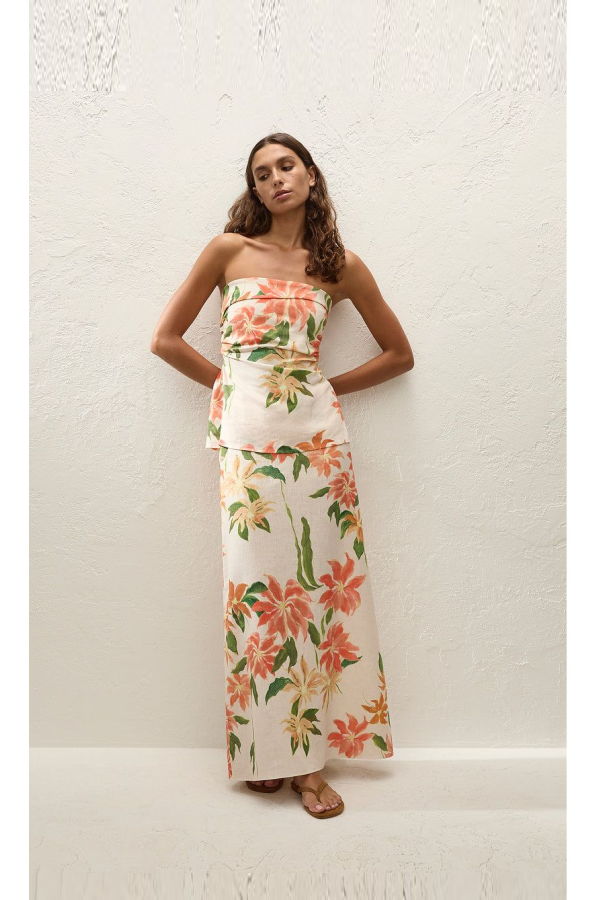 Faithfull The Brand Martina Maxi Skirt - Jardines Floral
