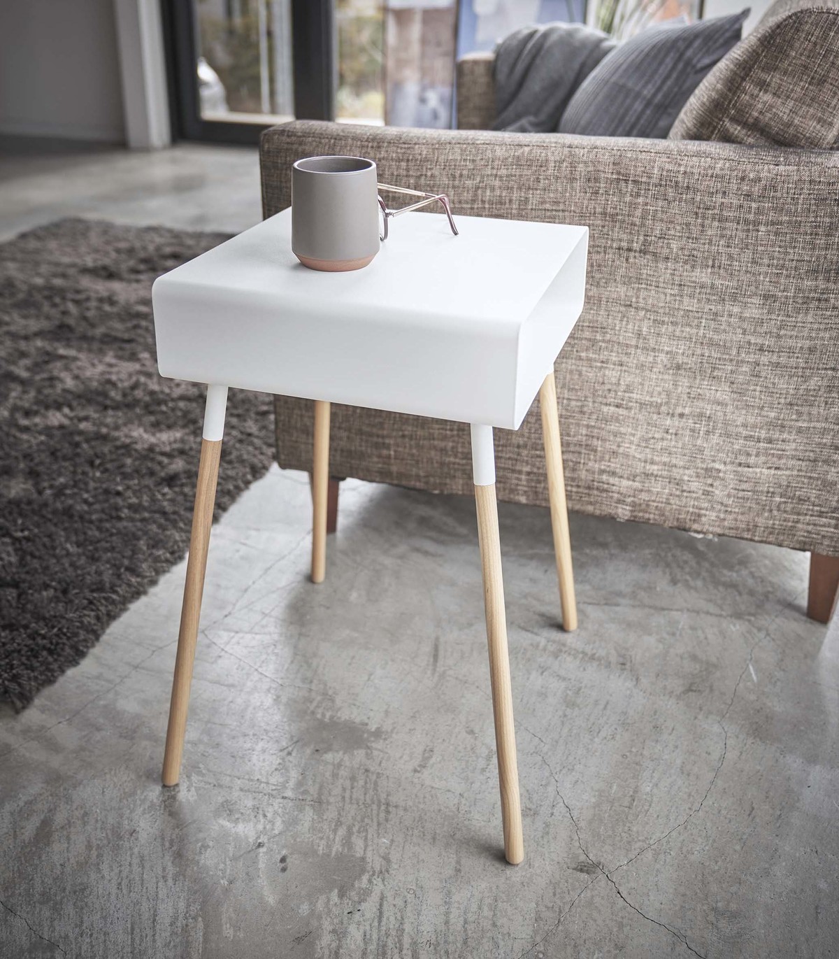 Yamazaki Home Storage End Table - Image 3 of 14