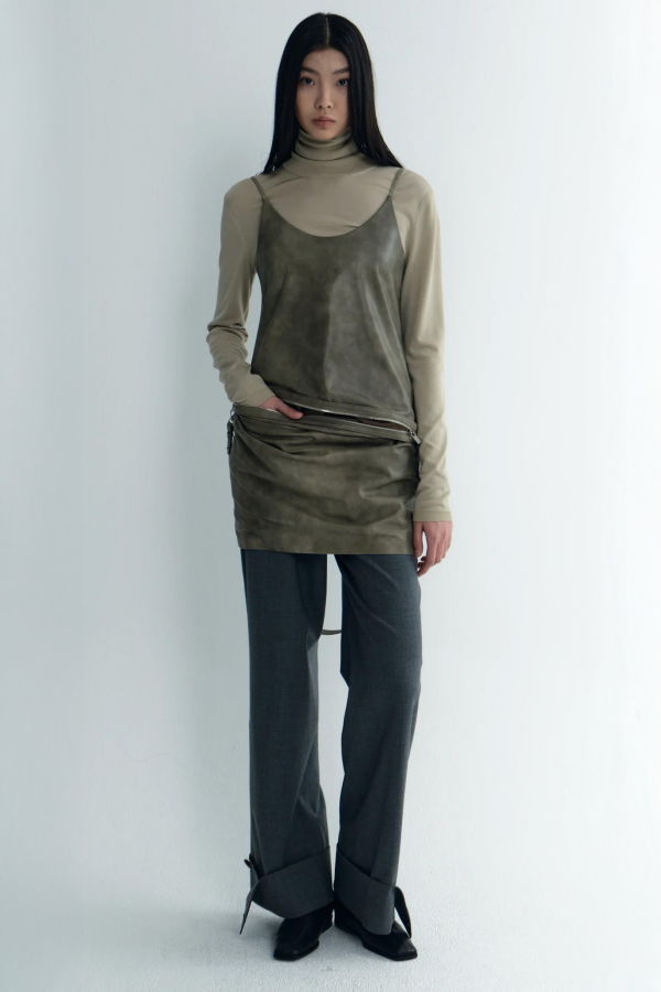 TIME Cuffed Trousers - Gray