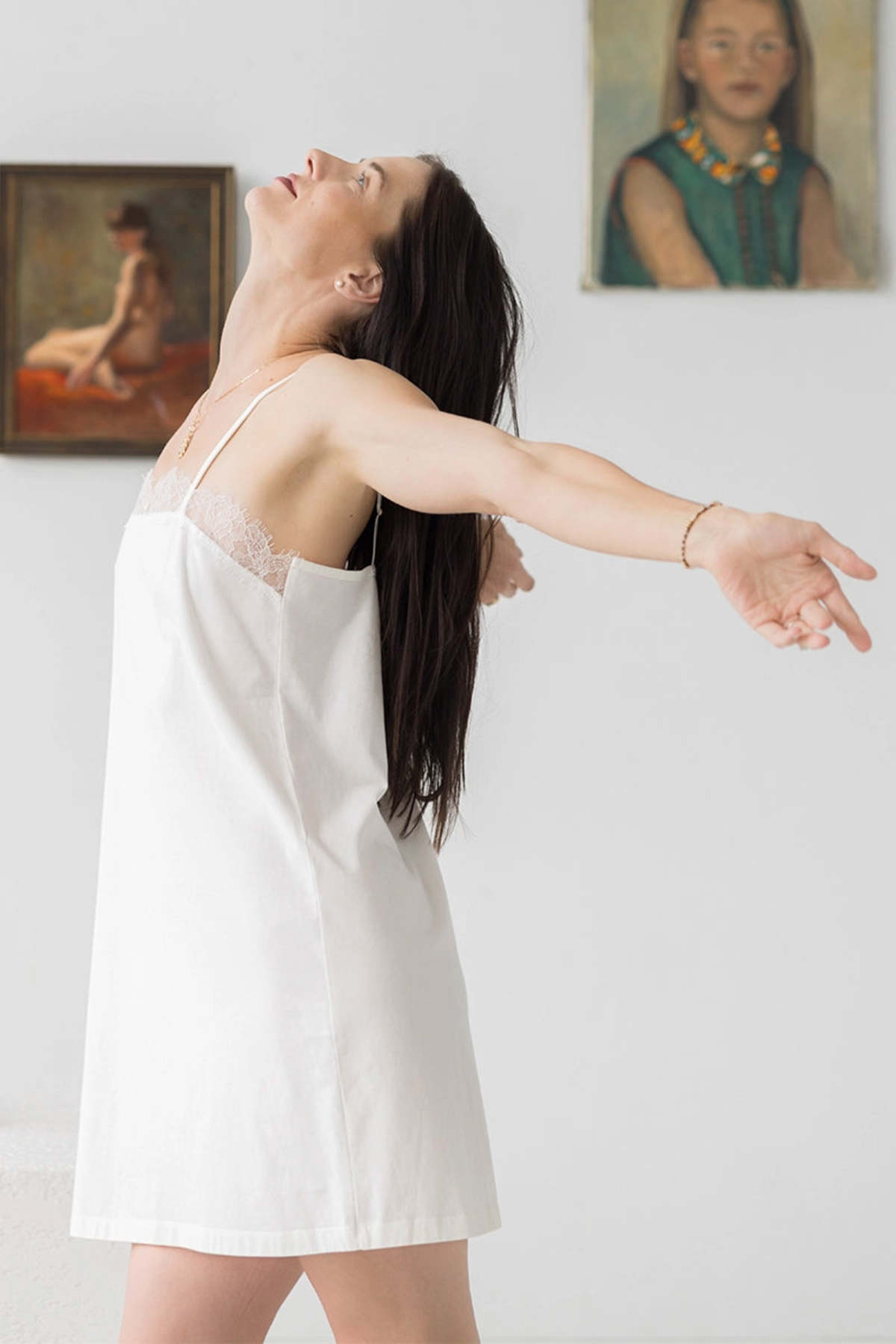 Salua Lingerie Sofia Chemise - White - Image 3 of 4