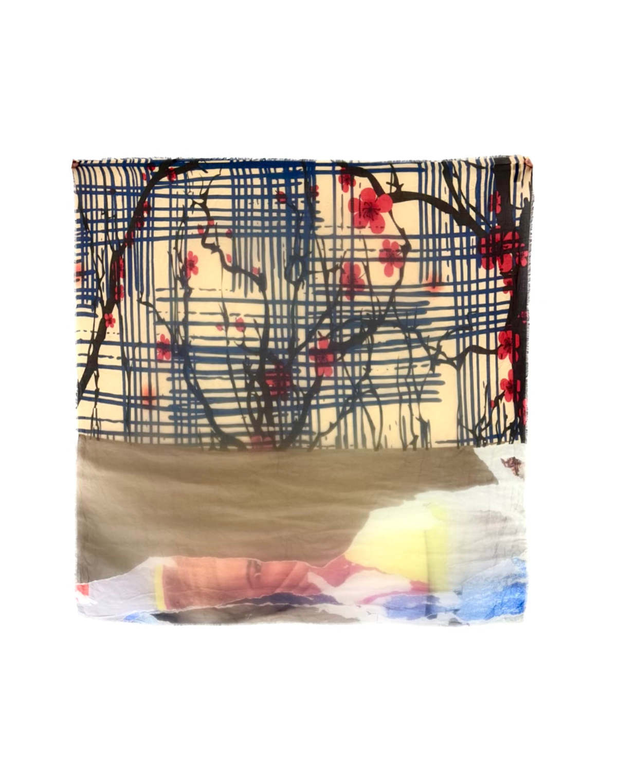 ISABELLE GOUGENHEIM Cherry Blossom Silk Scarf - Image 1 of 1