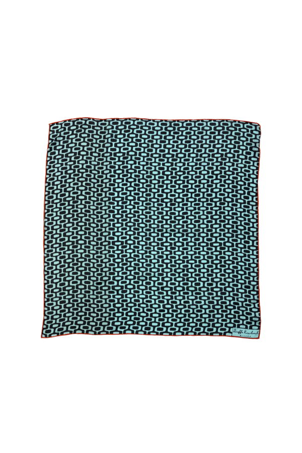 KINLOCH Copacabana Mosaic Scarf - Blue