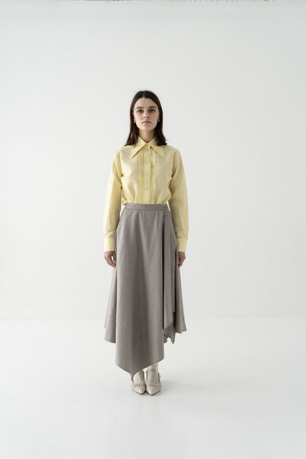 K M by L A N G E Sonyashnyk Linen Shirt - Yellow