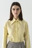 K M by L A N G E Sonyashnyk Linen Shirt - Yellow - Thumbnail 2