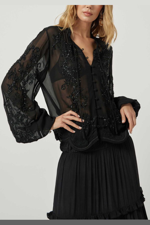 Scarlett Poppies Ultane Top - Onyx Black