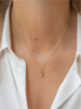 Celine Daoust Moonstone Heart Medal and Chain Necklace - Thumbnail 2