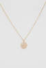 Celine Daoust Moonstone Heart Medal and Chain Necklace - Thumbnail 4