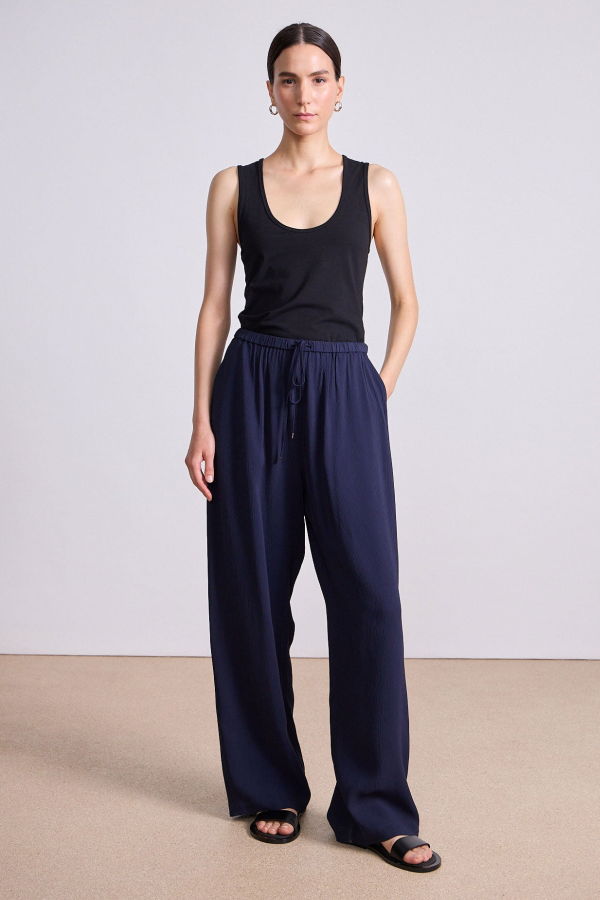 Apiece Apart Kari Pull On Pant - Midnight
