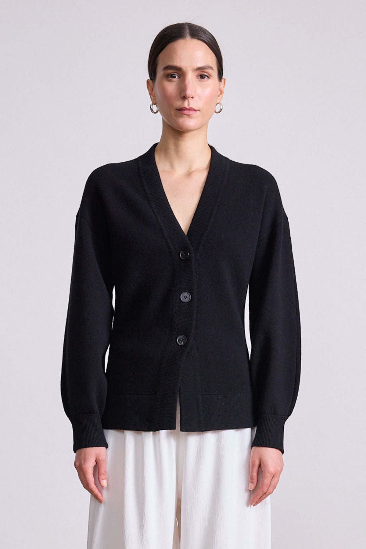 Apiece Apart Salina Cardigan - Black - Image 3 of 3