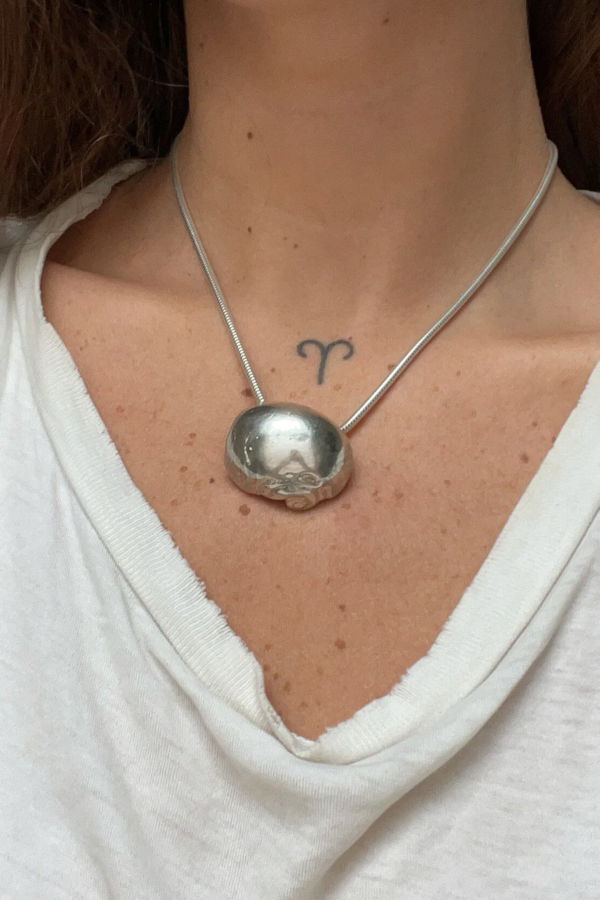 P. Nina Silver No. 26 Venus Half Spiral Necklace