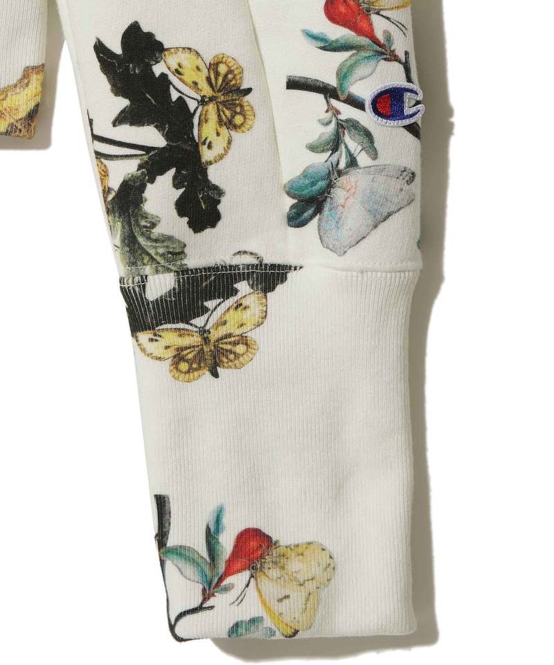 Undercover x Champion Asymmetrical Paneling Zip Hoodie - Ivory Base