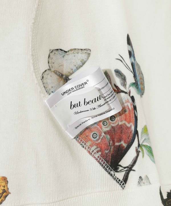 Undercover x Champion Asymmetrical Paneling Zip Hoodie - Ivory Base