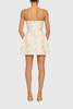 Amanda Uprichard Bethany Strapless Romper - White/Gold - Thumbnail 4