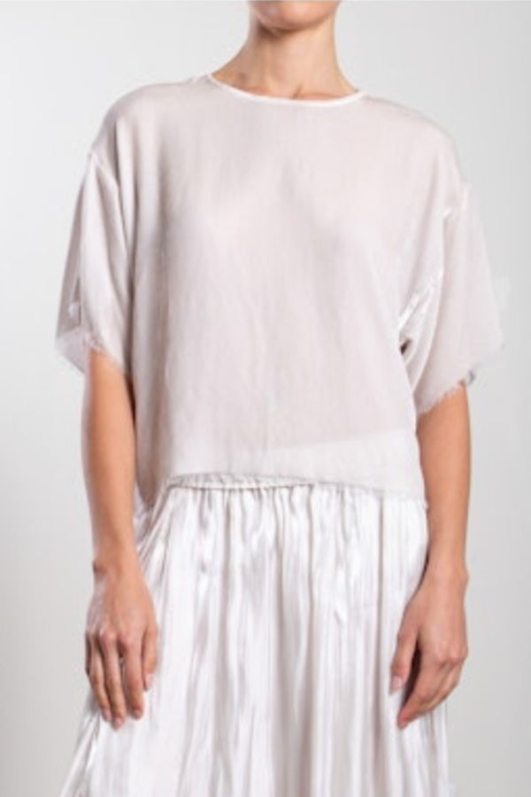 Pharaoh Miles Tee in Velvet - Milk