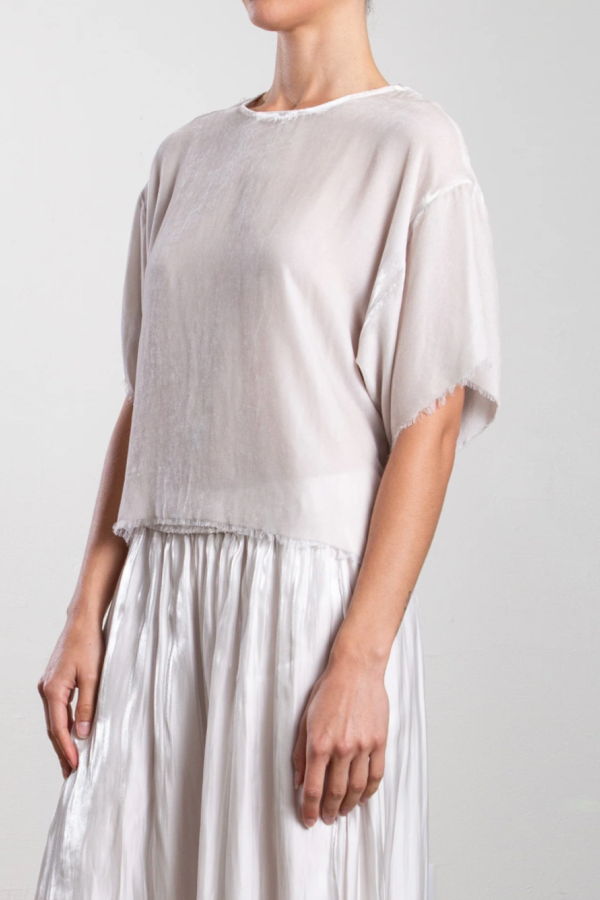 Pharaoh Miles Tee in Velvet - Milk