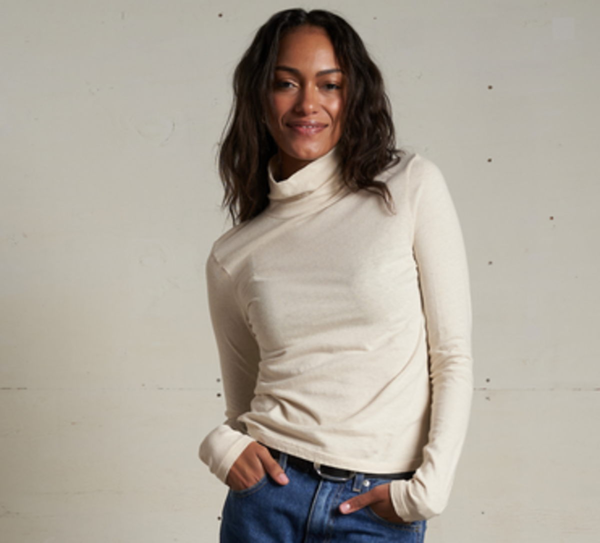 Perfect White Tee Cindy Turtleneck Top - Image 5 of 9