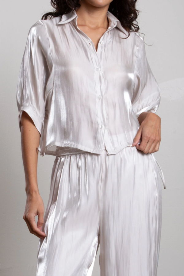 Pharaoh Chloe Shirt in Lustre Shirt - Pearl