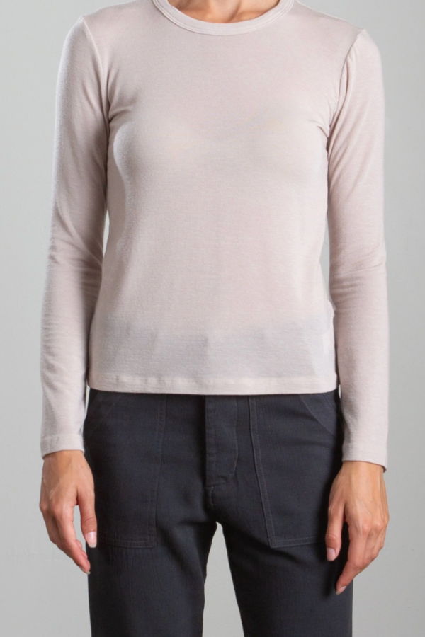 Pharaoh Jimmy Tee in Cashmere Jersey Tee - Nude