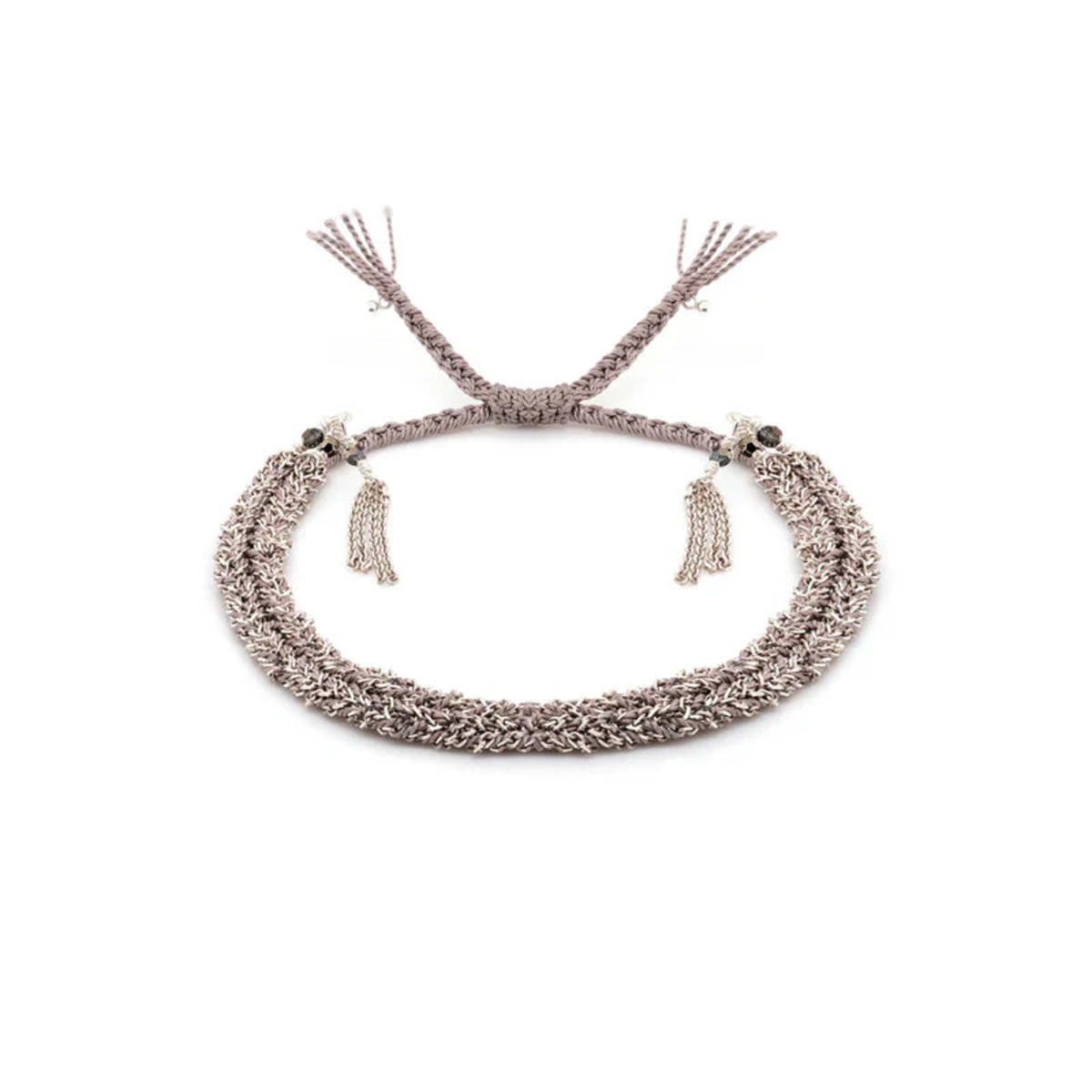 Marie Laure Chamorel MLC Silver Grey Braided Bracelet - Image 1 of 2
