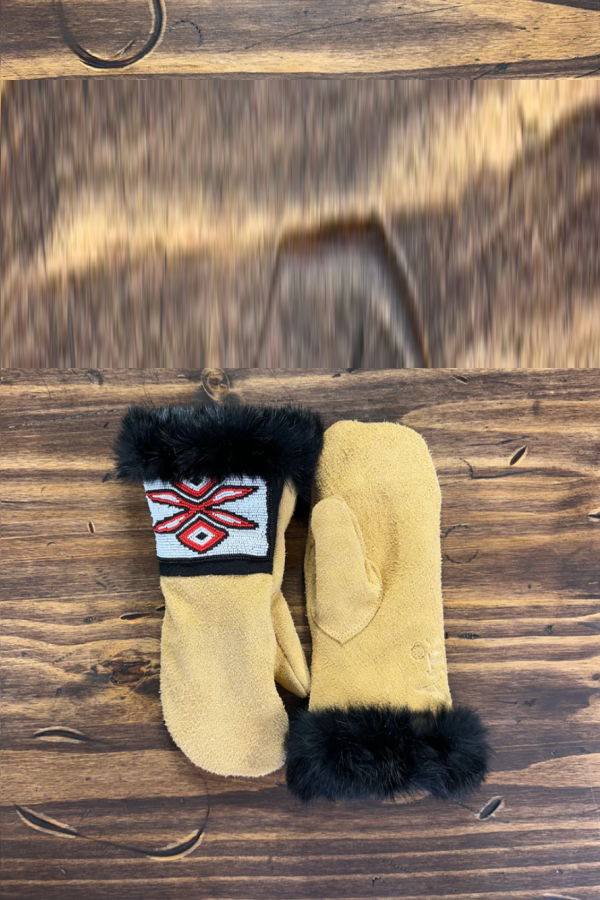 Astis Neiwoo Short Cuff Mittens - Tan