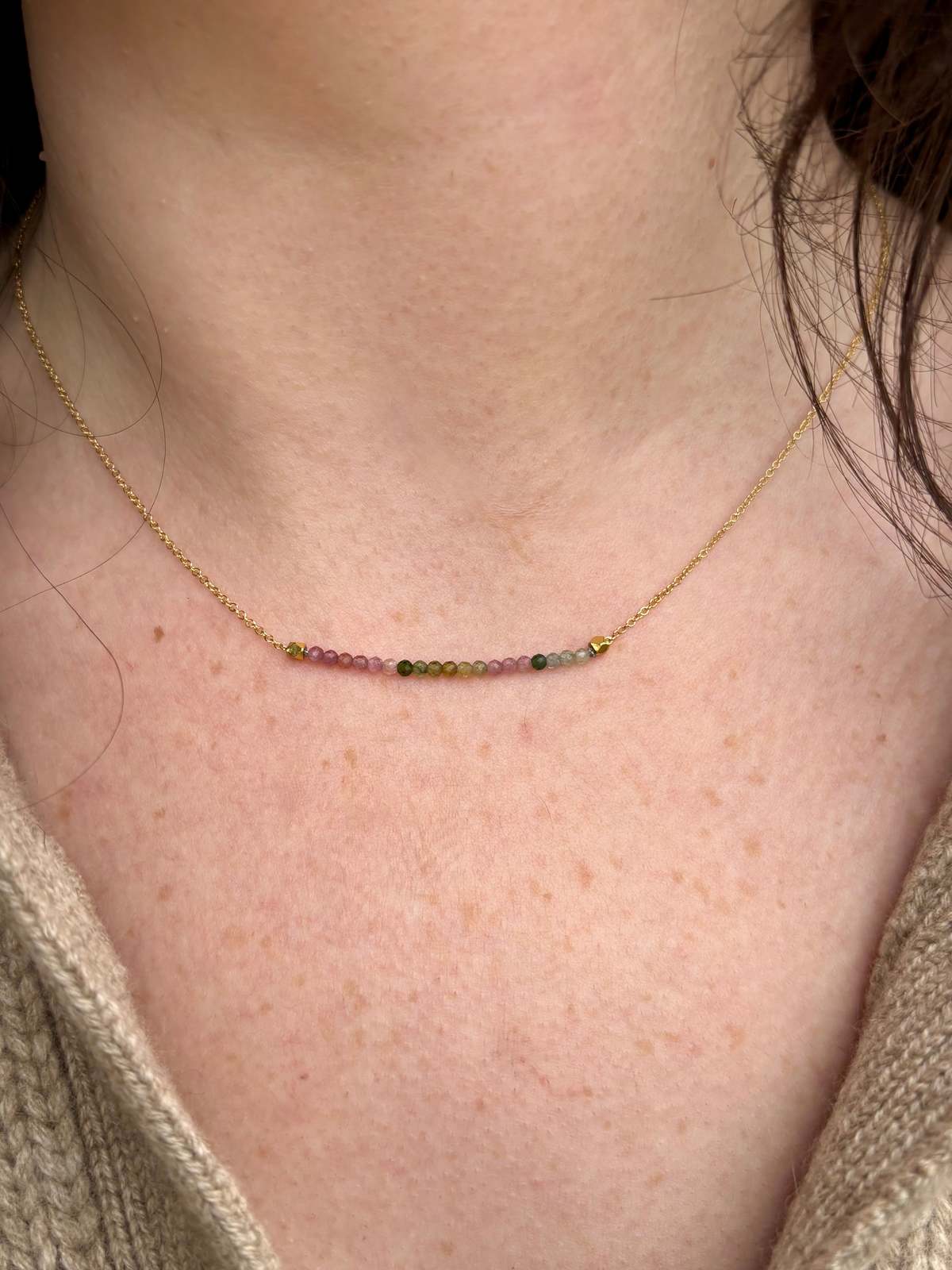 Anne Sportun Center Watermelon Tourmaline Necklace - Image 1 of 3