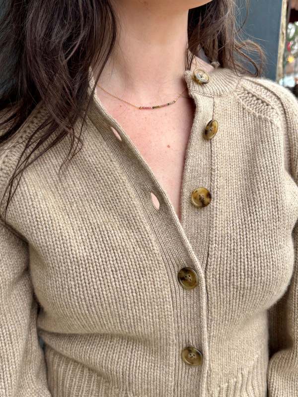 Anne Sportun Center Watermelon Tourmaline Necklace