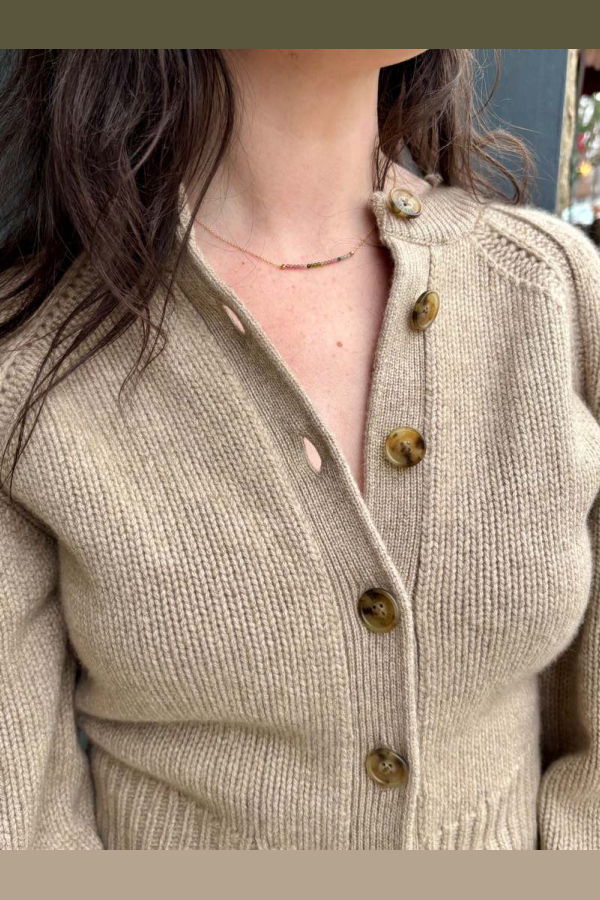 Anne Sportun Center Watermelon Tourmaline Necklace