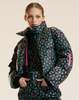 Cynthia Rowley Art Nouveau Puffer Jacket - Burgundy - Thumbnail 1