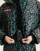 Cynthia Rowley Art Nouveau Puffer Jacket - Burgundy - Thumbnail 4
