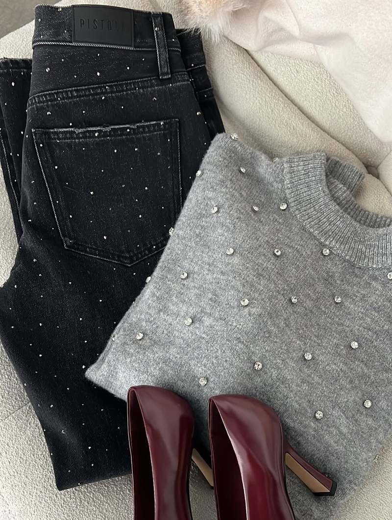 Pistola Lexi Mid Rise Bowed Straight Jeans