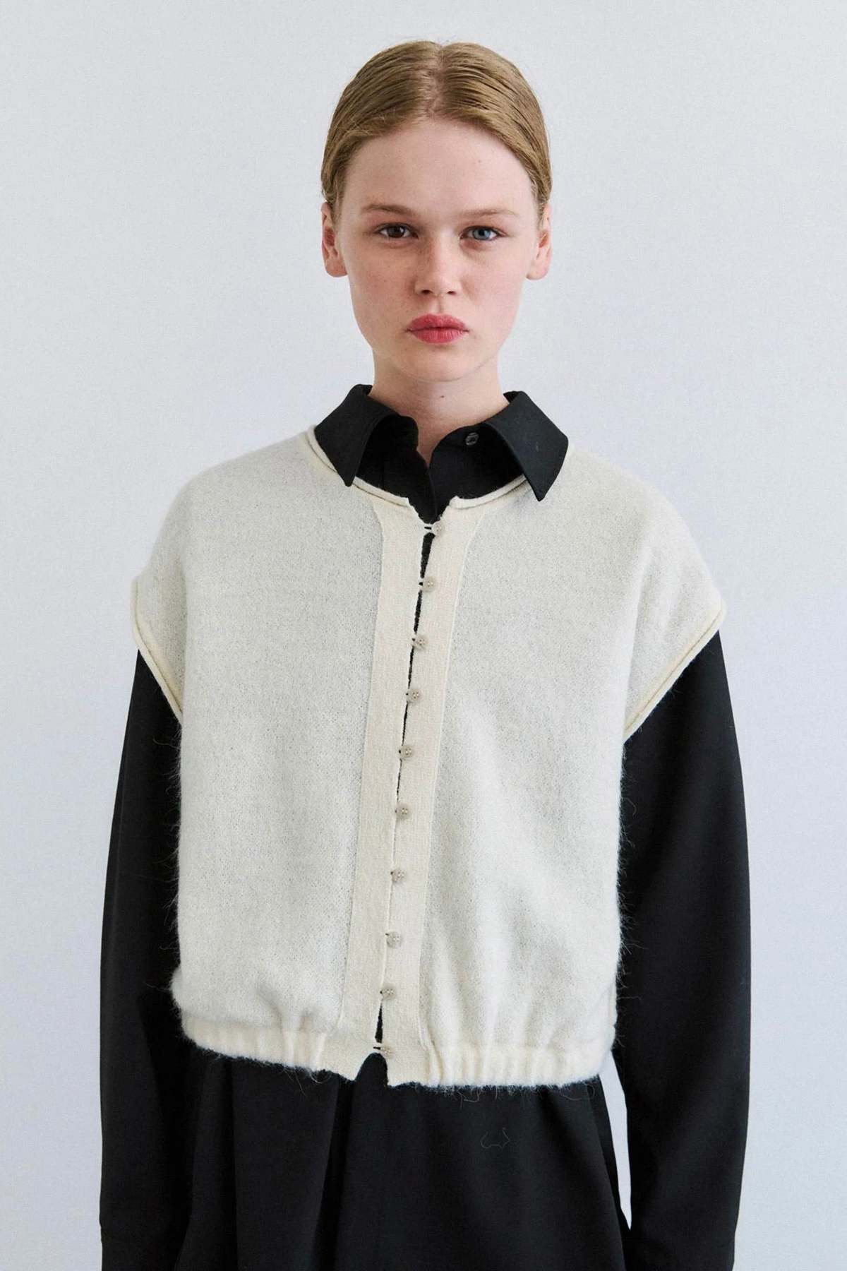 Rus Namida Vest - Chalk - Image 1 of 4