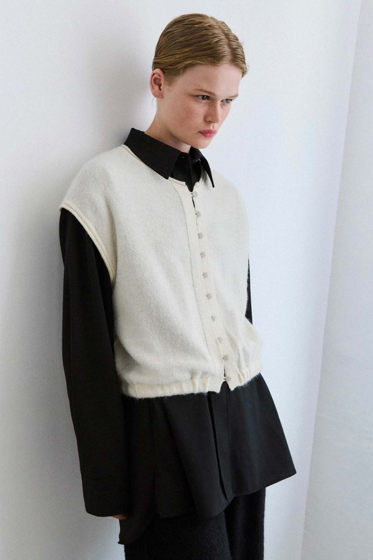 Rus Namida Vest - Chalk - Image 2 of 4