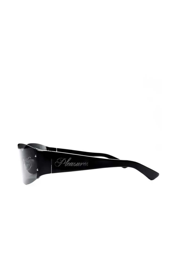 PLEASURES Bona Wrap Sunglasses - Black