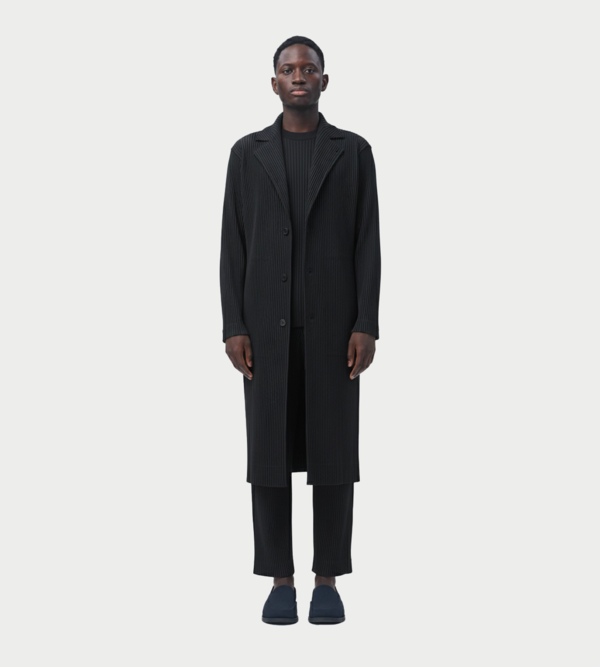 Issey Miyake Tailored Pleats Long Jacket