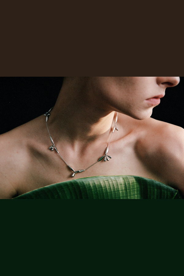 ABOAB Sprout Necklace - Sterling Silver