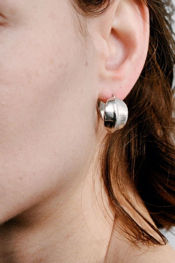 ABOAB Vein Hoops Earrings - Sterling Silver