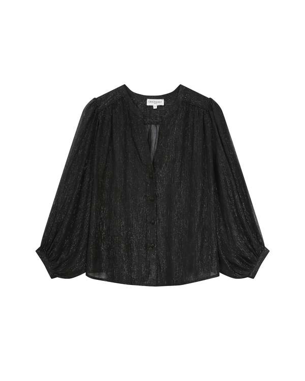 Grace & Mila Tarzy Blouse - Black Metallic
