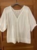 Mirth White Semi Sheer Blouse - Thumbnail 1