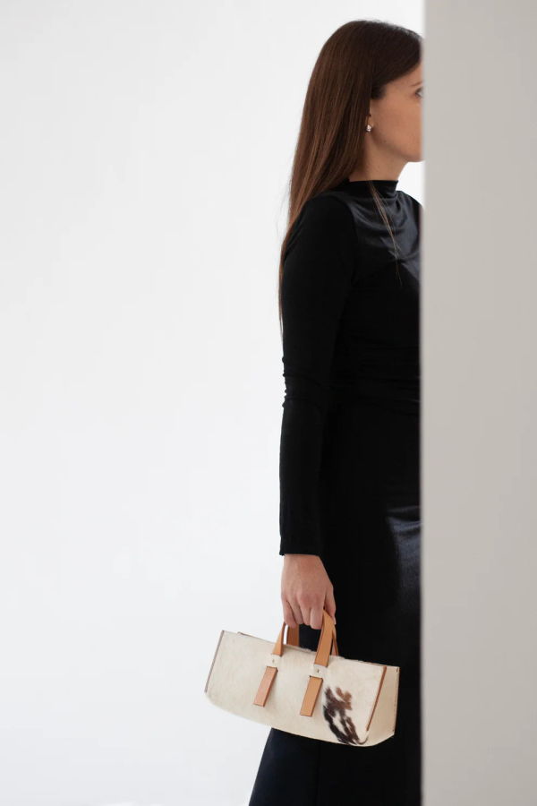 Arrhe Studio Linea Mini Handbag - Natural Cowhide