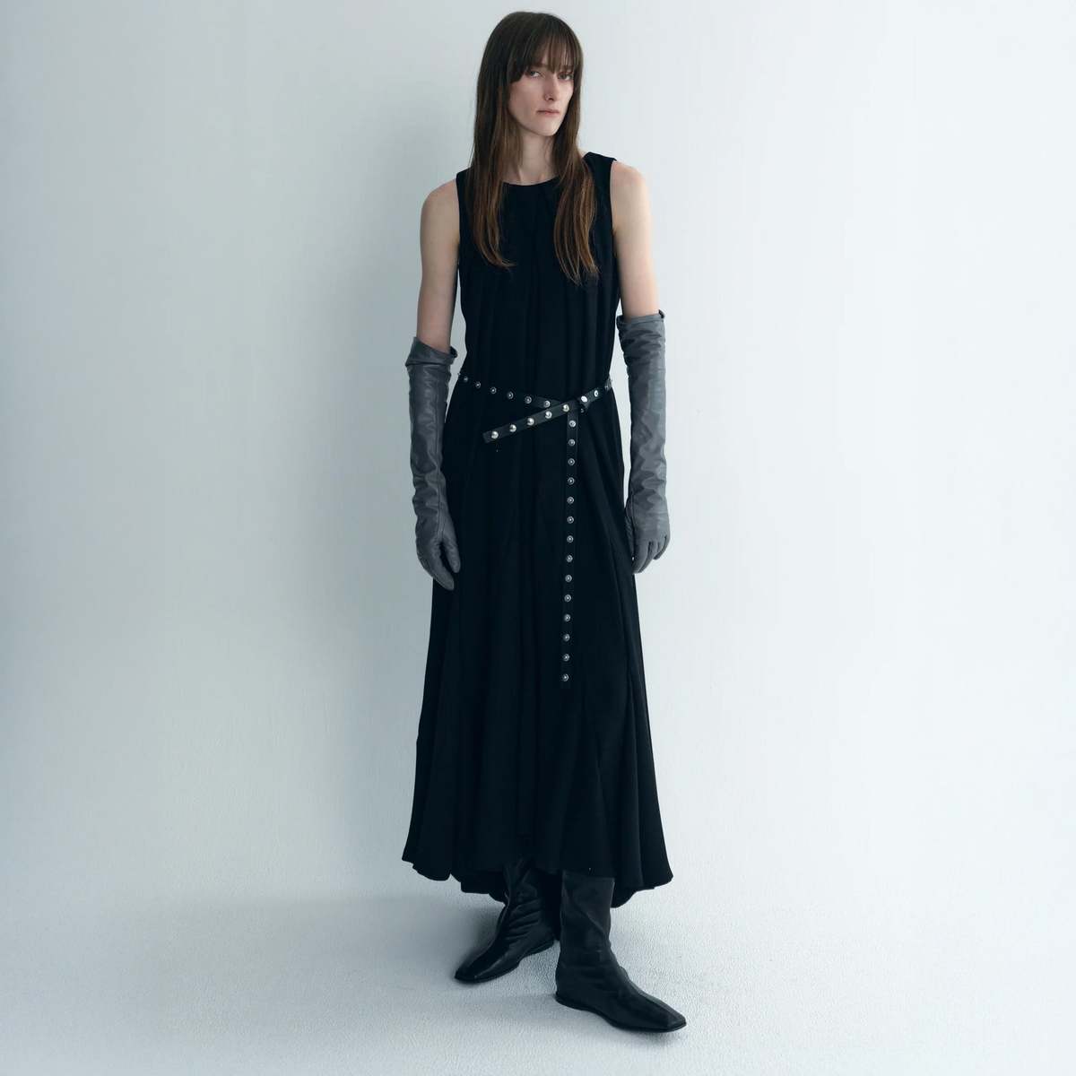 TIME Button Detail Belt - Black - Image 3 of 8