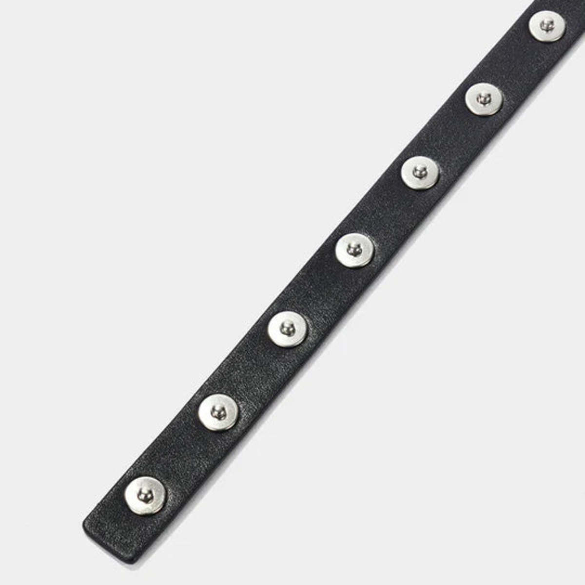 TIME Button Detail Belt - Black - Image 8 of 8
