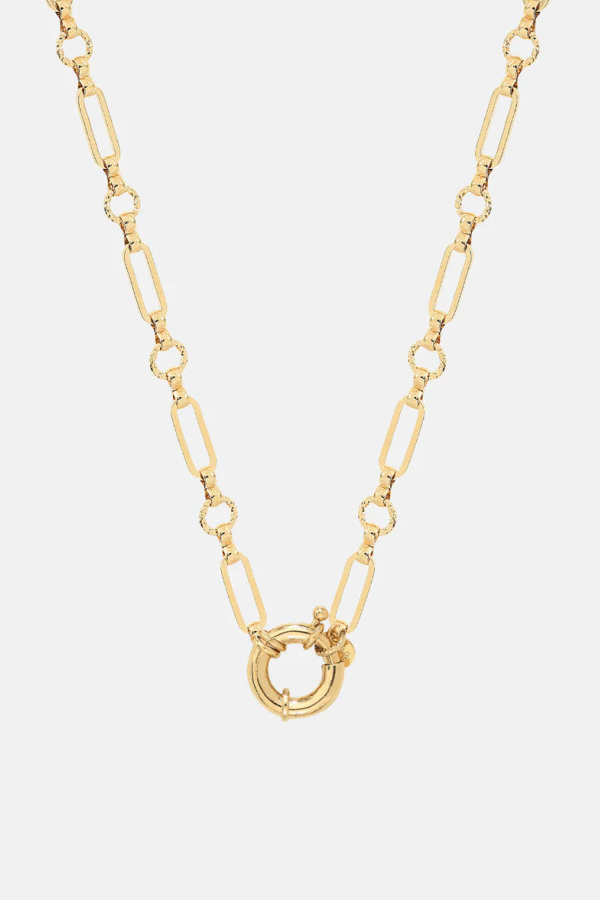 Louise Hendricks Pietra Chain Necklace - 18K Gold Plated