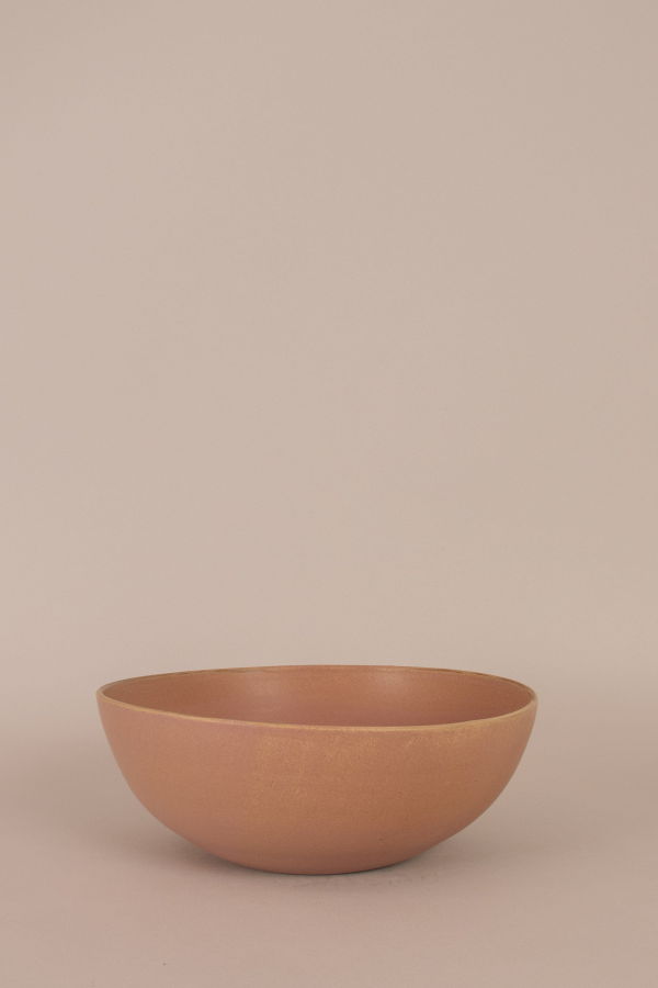 KATI VON LEHMAN Rose Serving Bowl - Brown