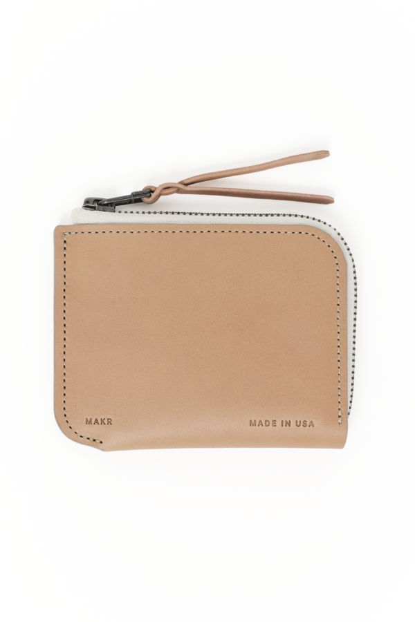 MAKR Zip Luxe V2 Wallet - Natural Latigo