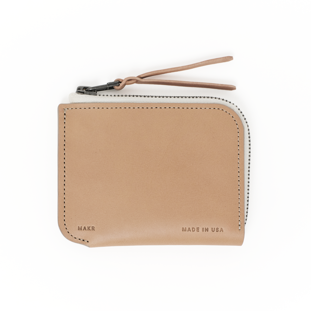 MAKR Zip Luxe V2 Wallet - Natural Latigo - Image 1 of 2