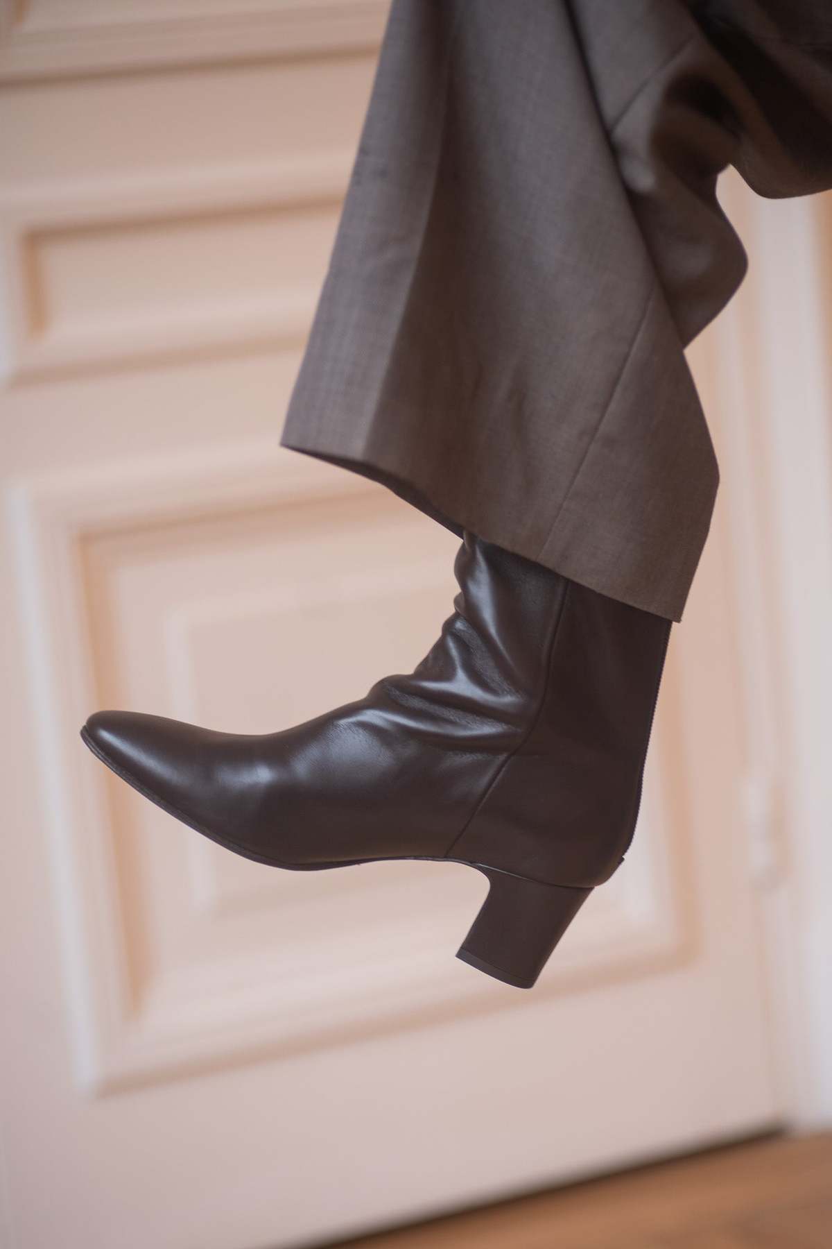 Anne Thomas Anita Boots Nappa Van Dyck - Image 2 of 5