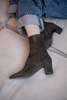Anne Thomas Anita Boots Velours Testuggine - Thumbnail 4