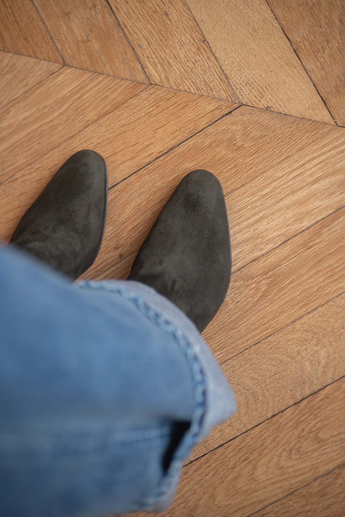 Anne Thomas Anita Boots Velours Testuggine - Image 10 of 10