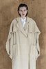 K M by L A N G E Kozhukh Deconstructed Wild Silk Oversize Coat - Thumbnail 4