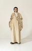 K M by L A N G E Kozhukh Deconstructed Wild Silk Oversize Coat - Thumbnail 5